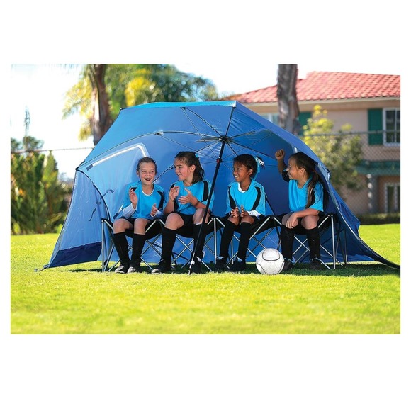 Sport-Brella Super-Brella SPF 50+ Sun and Rain Canopy Umbrella (8-Foot, Blue) - Picture 4 of 6